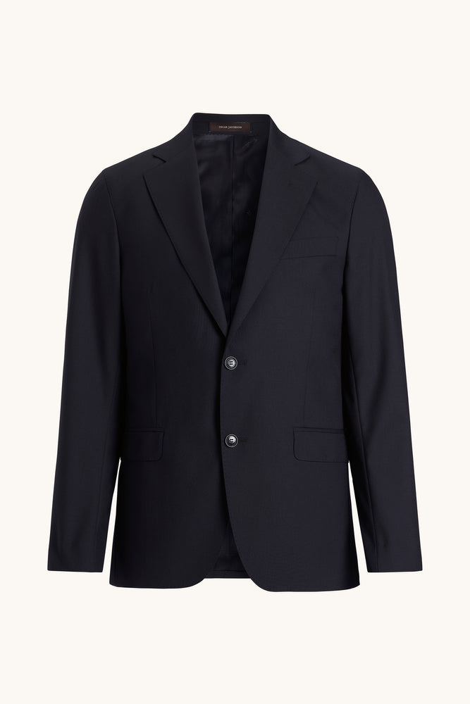 Ego Slim Fit Microstructure Kavaj - Mörkblå – produktbild framsida