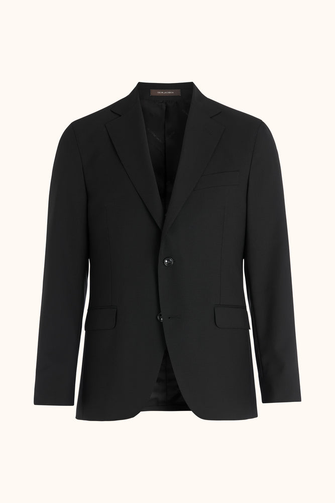 Fogerty Regular Fit Microstructure Kavaj - Svart – framsida