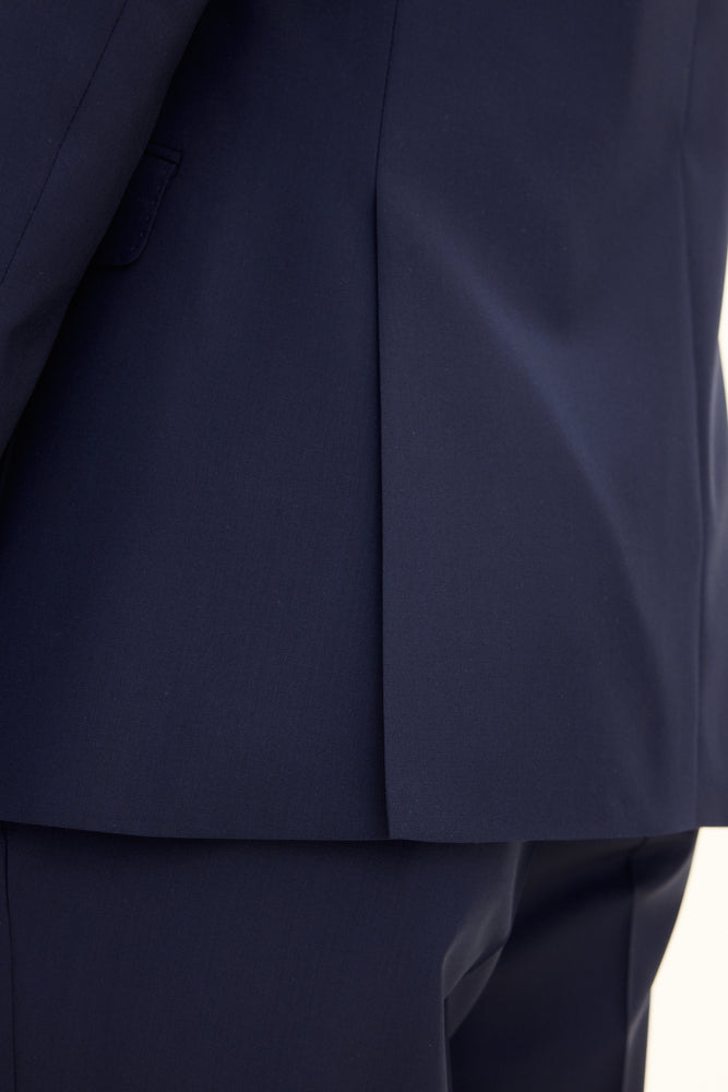 Fogerty Regular Fit Microstructure Kavaj - Mörkblå – närbild