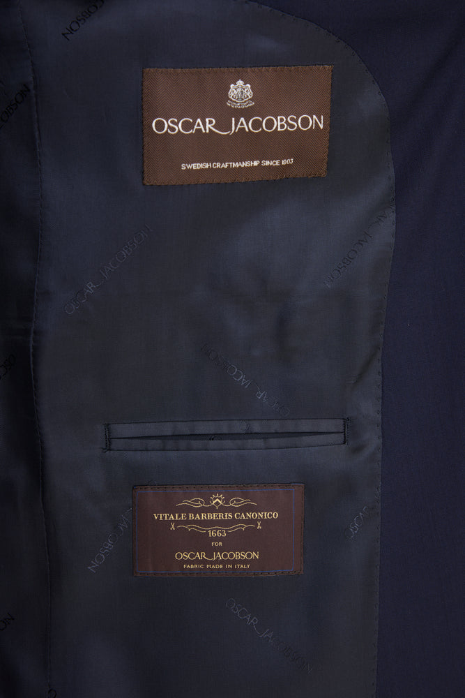 Fogerty Regular Fit Microstructure Kavaj - Mörkblå – modellbild