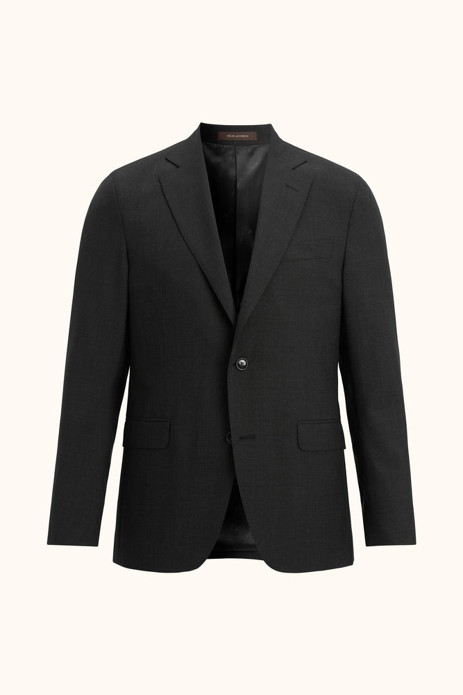 Fogerty Regular Fit Microstructure Kavaj - Mörkgrå – framsida