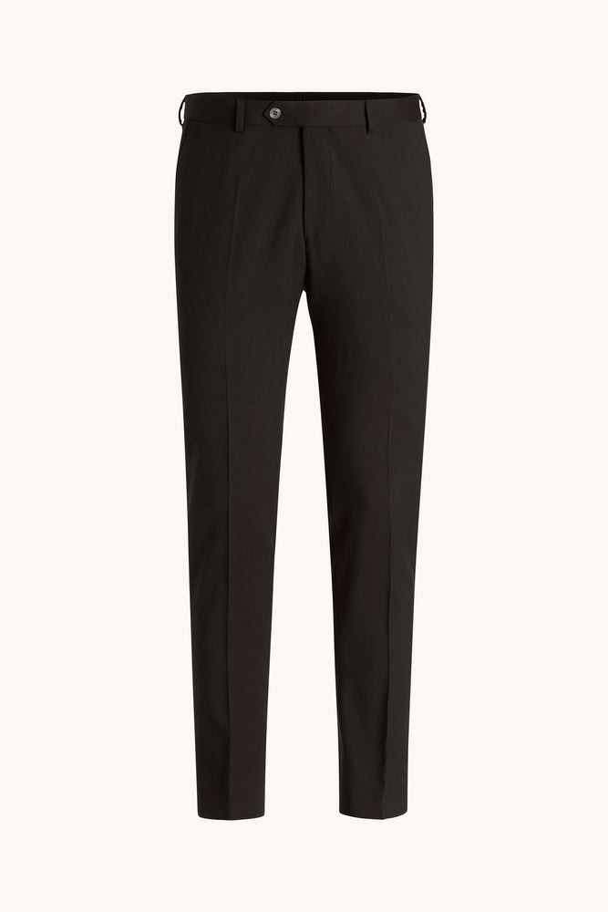 Denz Slim Fit Byxor Tropical Wool - Svart – framsida