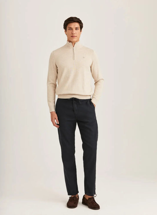 Fenix Linen Trouser - 62 blue