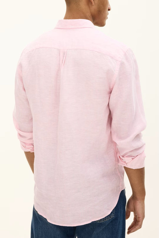 Regular Fit Linneskjorta - Rosa