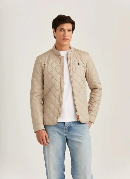 Teddy quilted jacket herr khaki