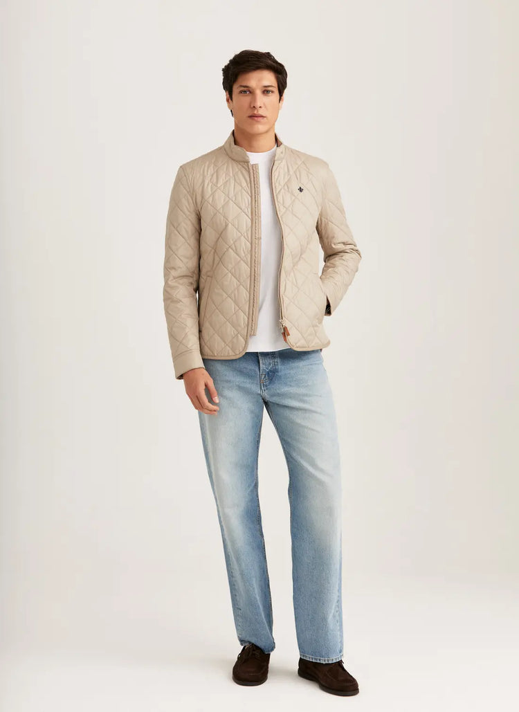 Teddy Quilted Jacket - Khaki