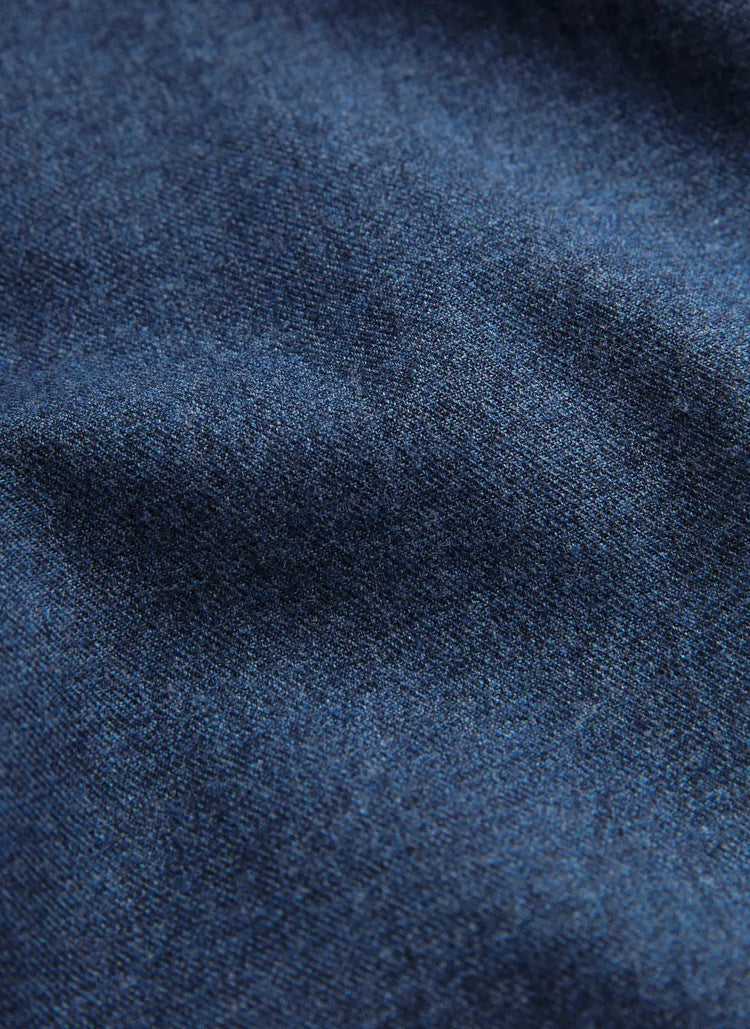 Watts Flannel Shirt-Slim Fit - 60 Navy