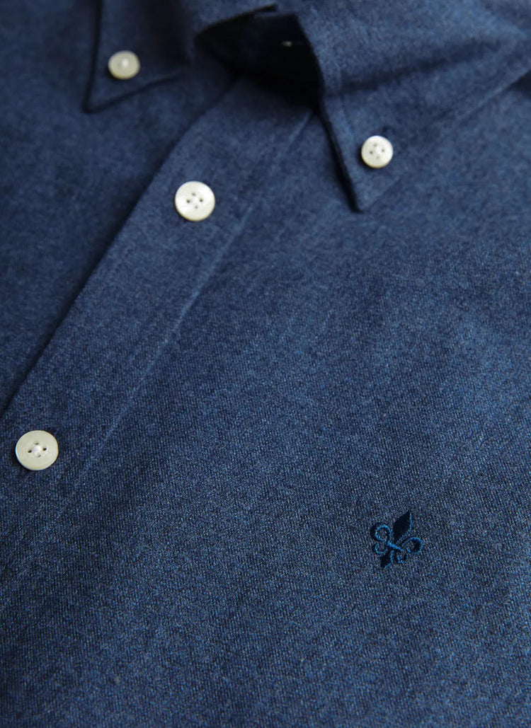 Watts Flannel Shirt - Navy