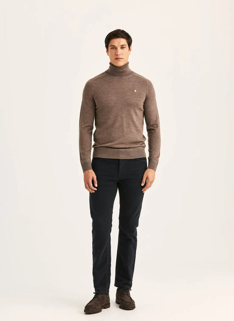 Merino Roller Neck - 84 Brown