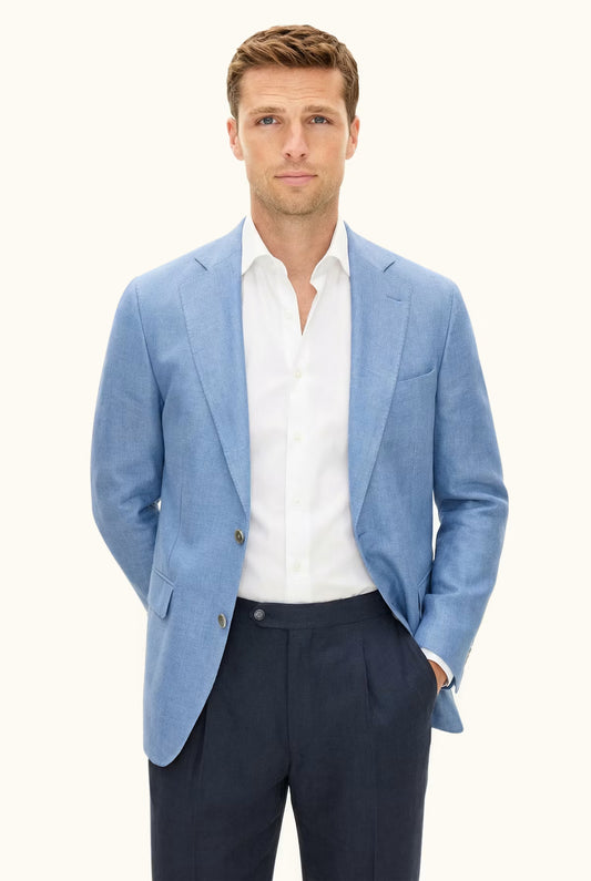 Ferry Soft Blazer Linne - 275 Blueberry Blue