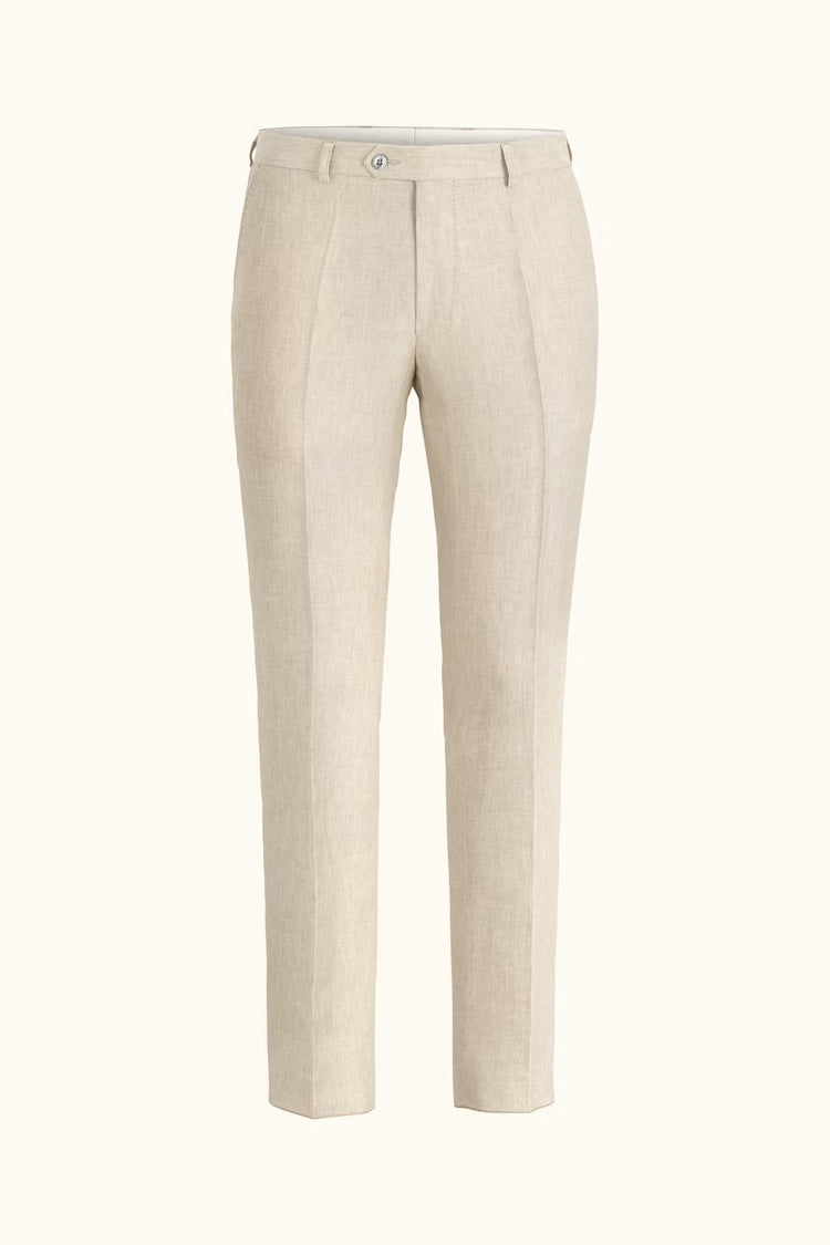 Denz Trousers Linne - 907 White Grass