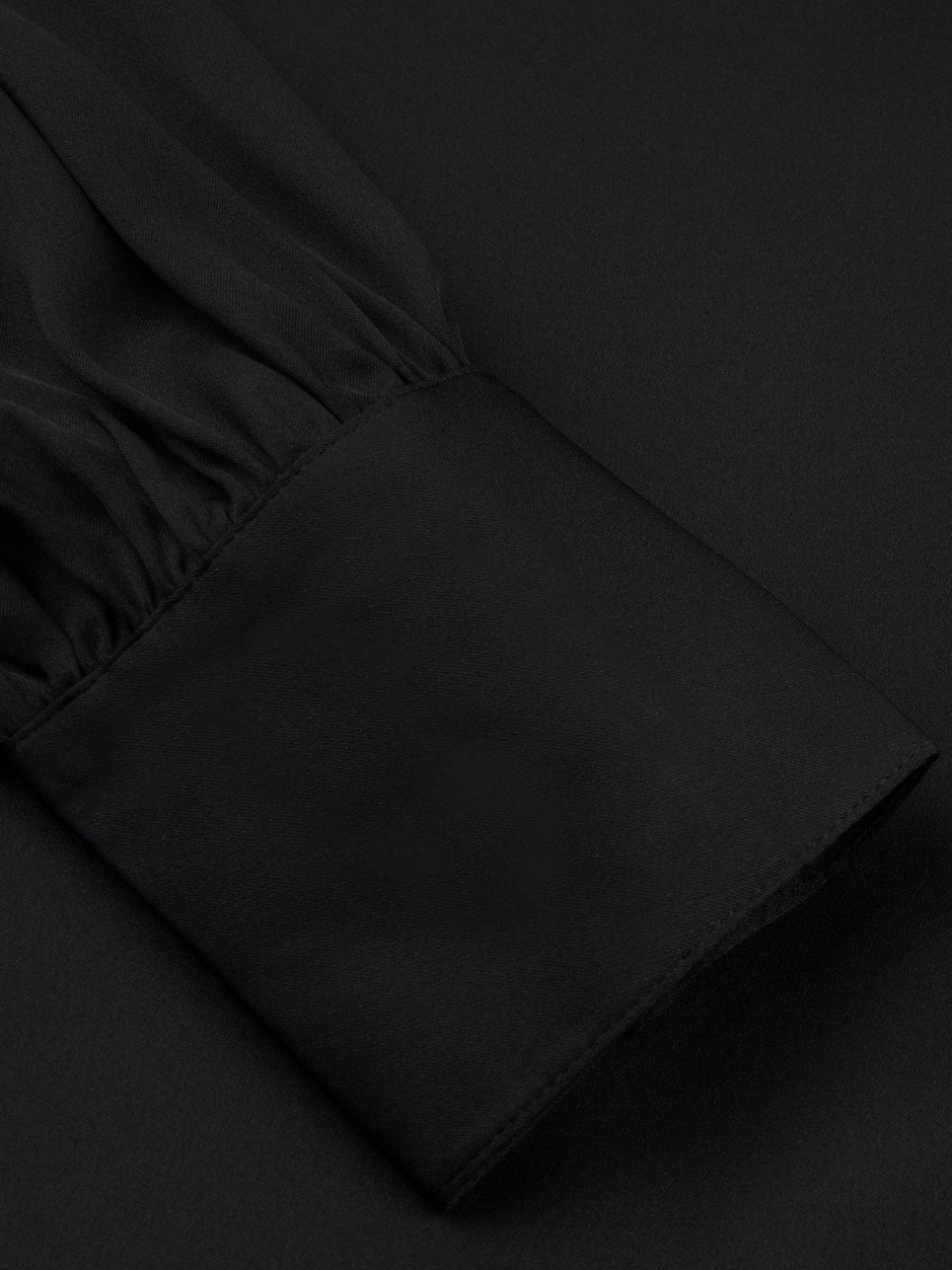 Selma Blouse, Bowtie Flyfront - Black