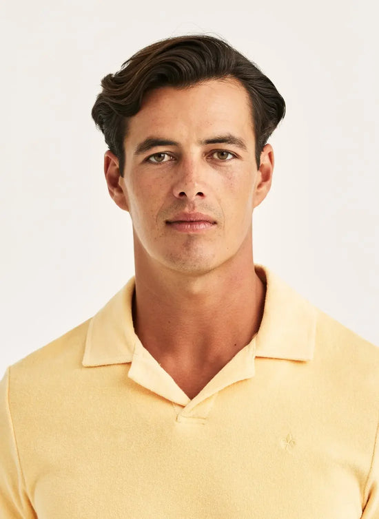 Delon Terry pikétröja orange herr