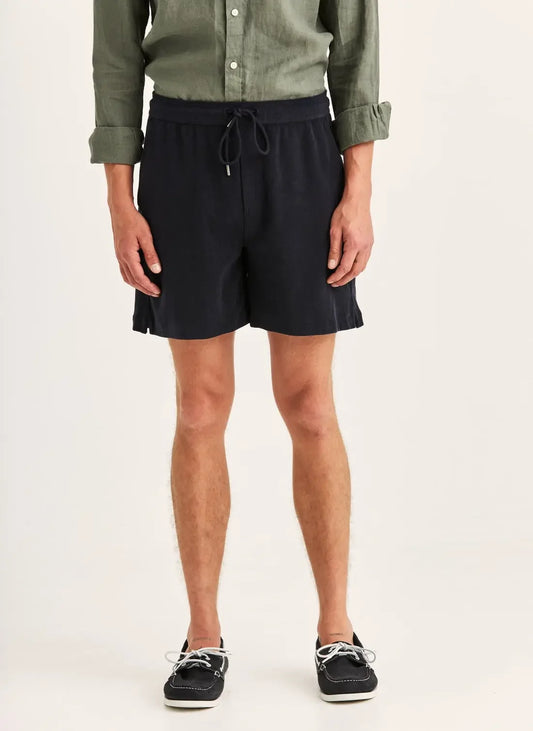 Delon Terry shorts herr mörkblå