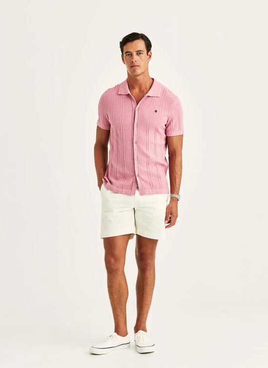 Clayton Knitted Shirt - Pink