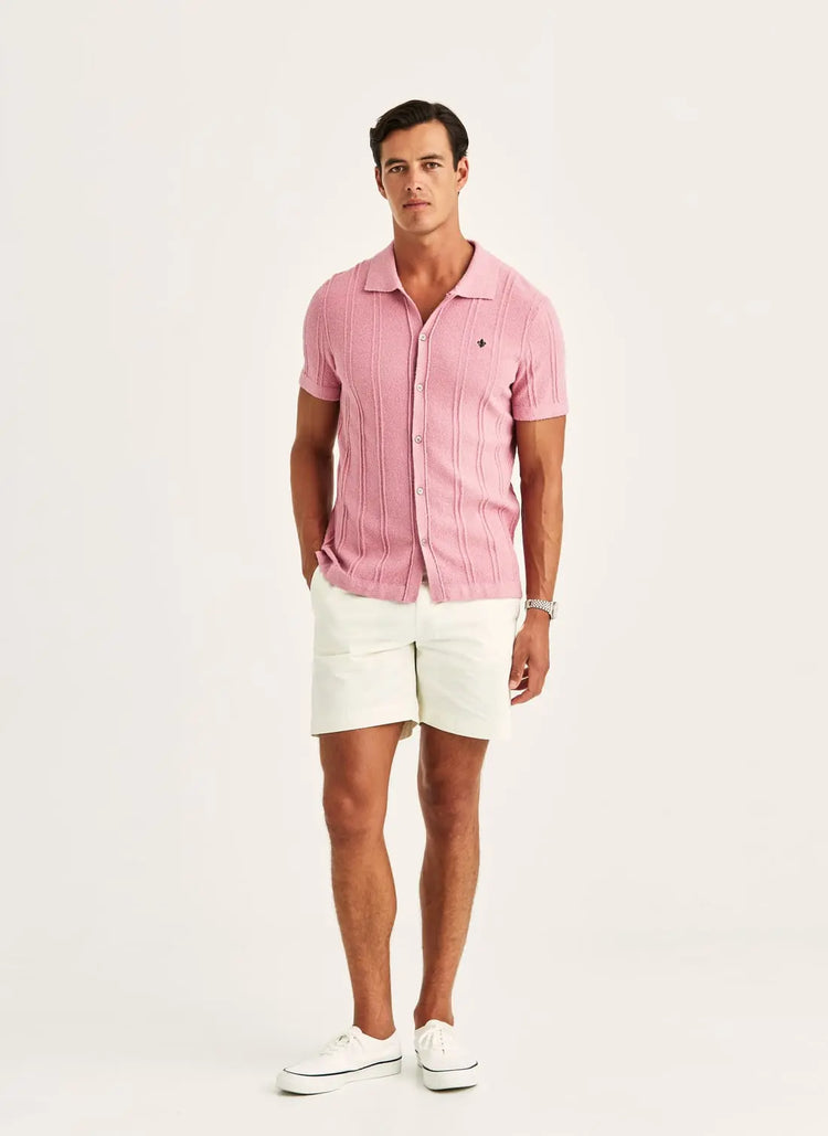 Clayton Knitted Shirt - Pink