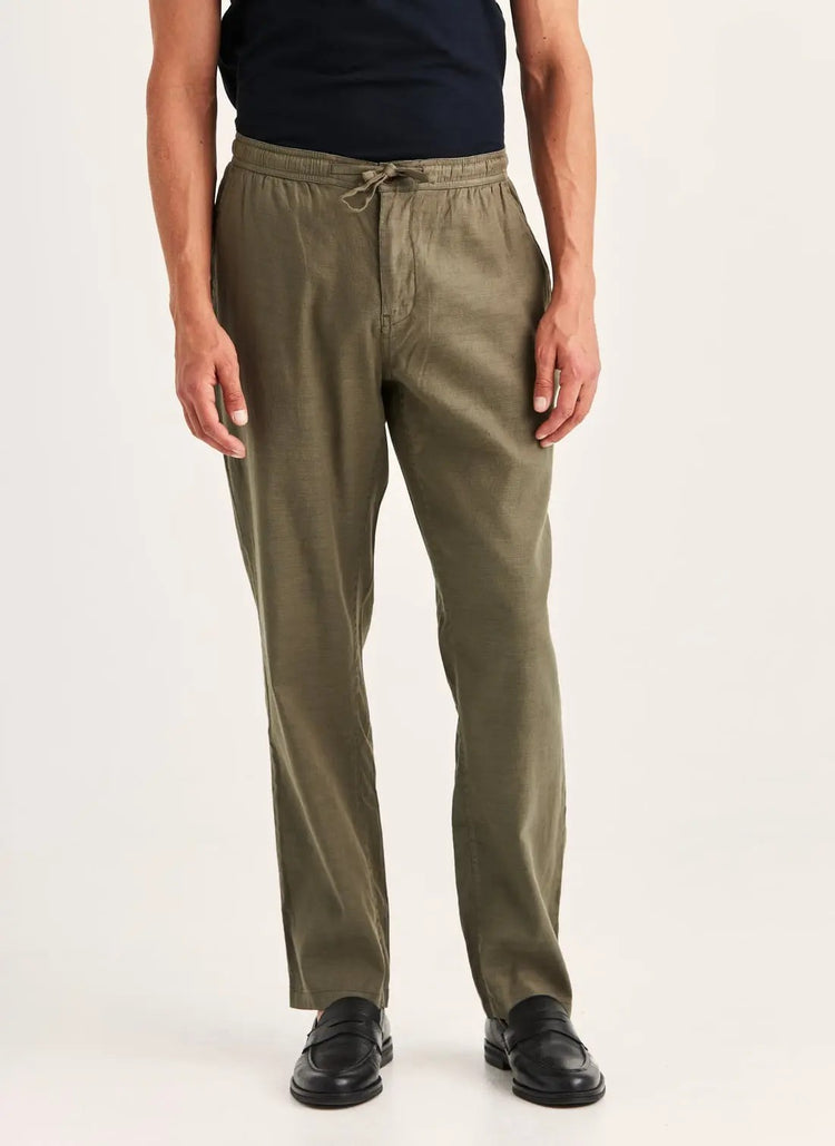 Fenix Linen Trouser - Olive