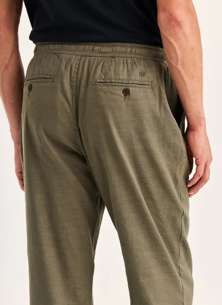 Fenix Linen Trouser - Olive