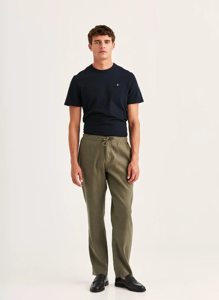 Fenix Linen Trouser - Olive