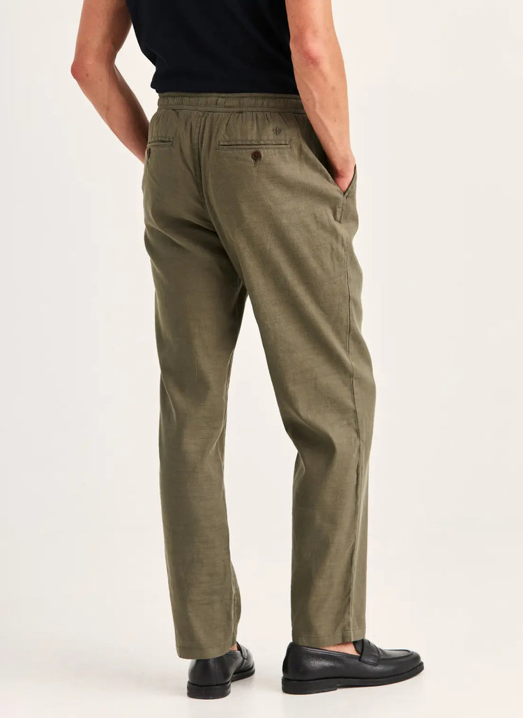 Fenix Linen Trouser - Olive
