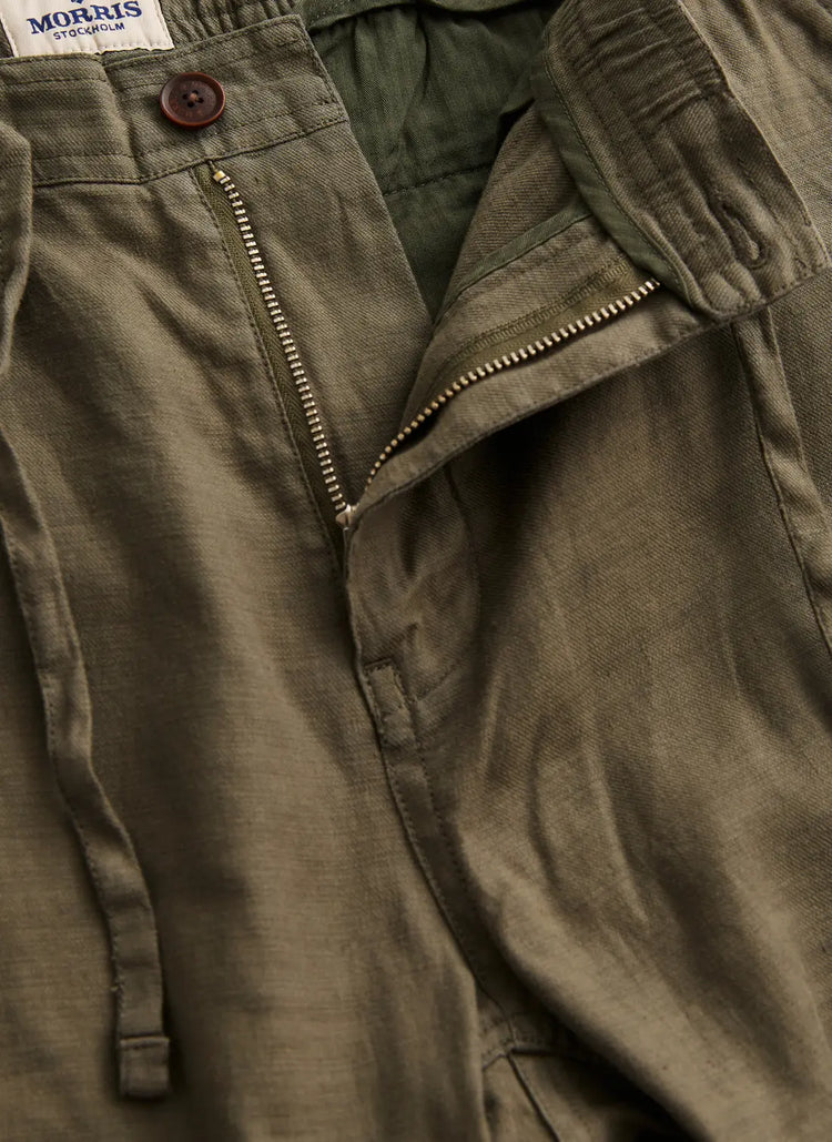 Fenix Linen Trouser - Olive