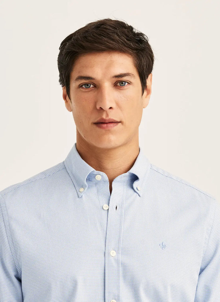 Watts Flannel Shirt - Light blue