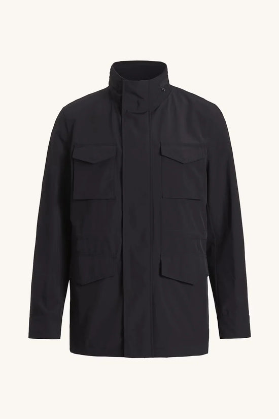 Oscar Jacobson herr jacka navy M-65 Field Jacket, fyra fickor framtill