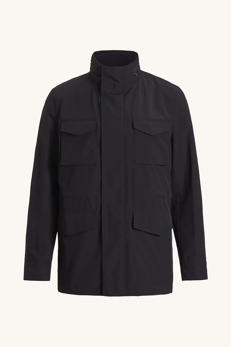 Oscar Jacobson herr jacka navy M-65 Field Jacket, fyra fickor framtill