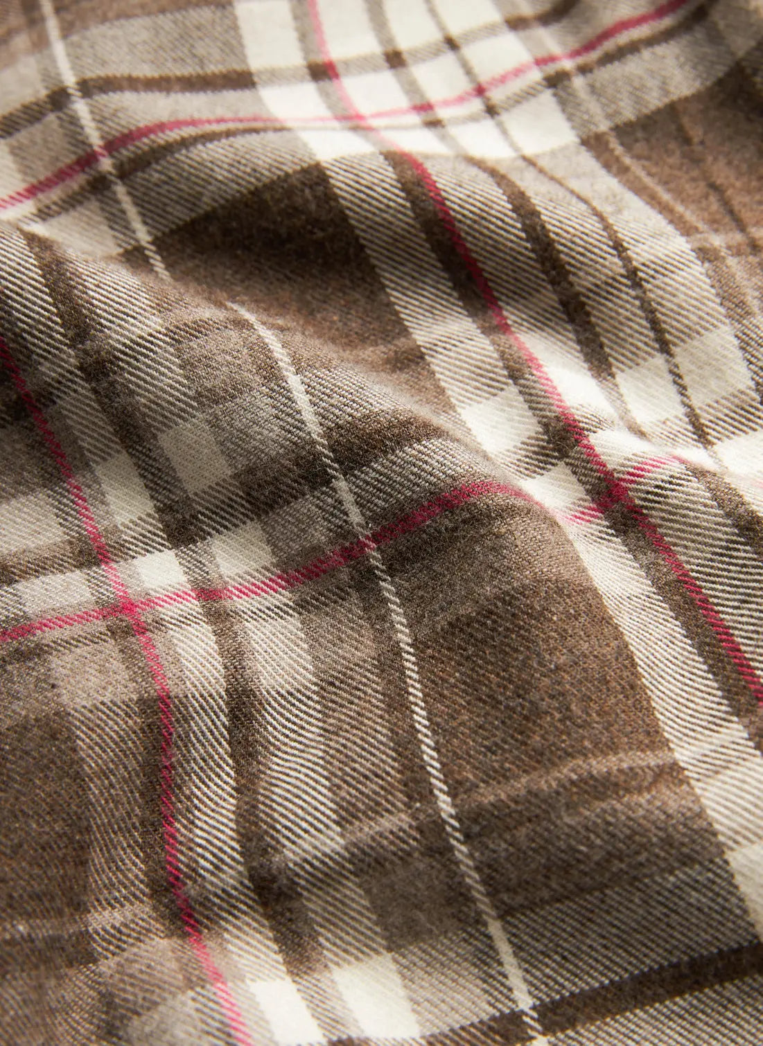 Happy Flannel Check Shirt-Classic Fit - 80 Brown