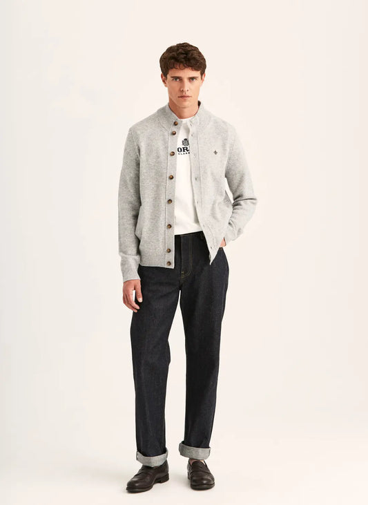 Hertford Button Cardigan - 91 Grey