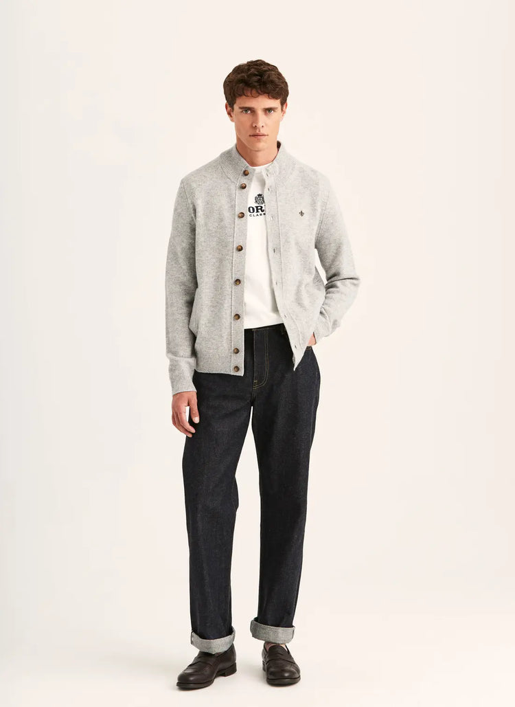Hertford Button Cardigan - Grey