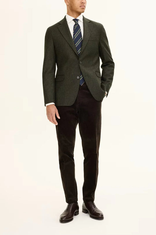 Oscar Jacobson herr kavaj, grön blazer för män, klassisk stil