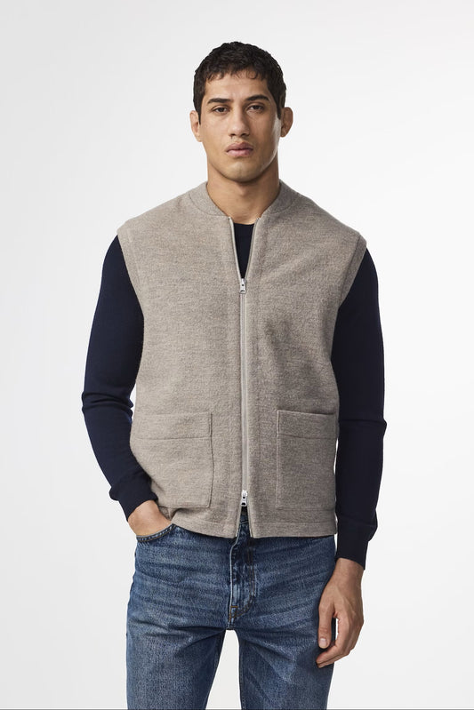 Boiled Vest - Khaki Beige