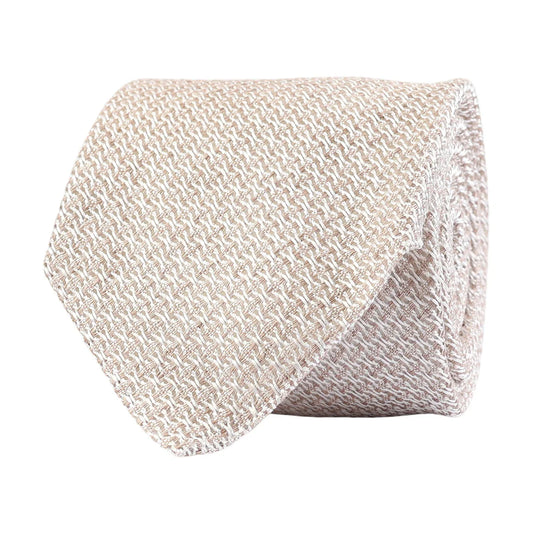 Beige slips herr, strukturmönster, klassiskt accessoar för kostym eller skjorta