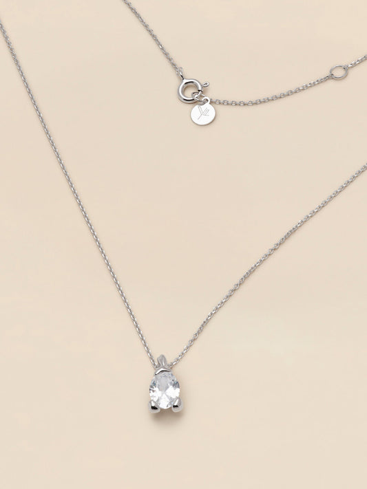 Embla necklace - Crystal 925 Sterling Silver