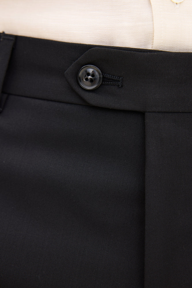 Dandy Regular Fit Microstructure Byxor - Svart – baksida