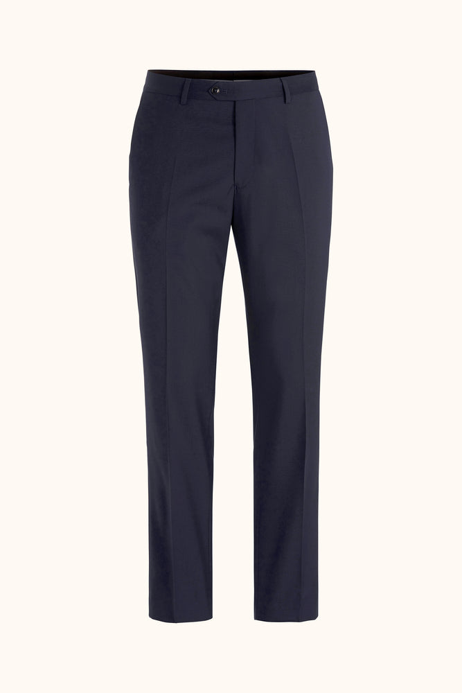 Dandy Regular Fit Microstructure Byxor - Mörkblå – framsida