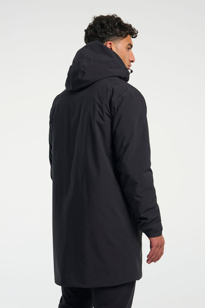 Transit Coat Herr - Svart – detalj