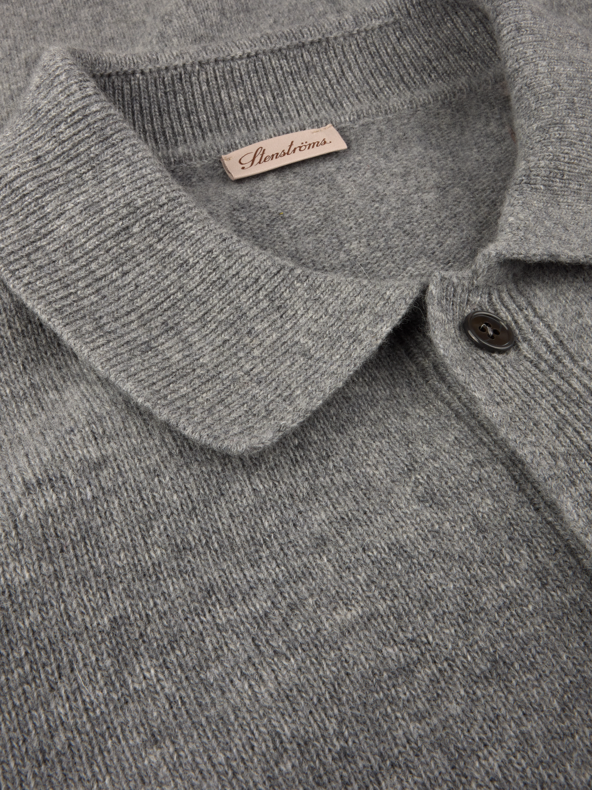 Merinoull cardigan - Grå – detalj