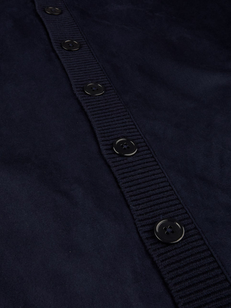 Cardigan Alcantara - Navy