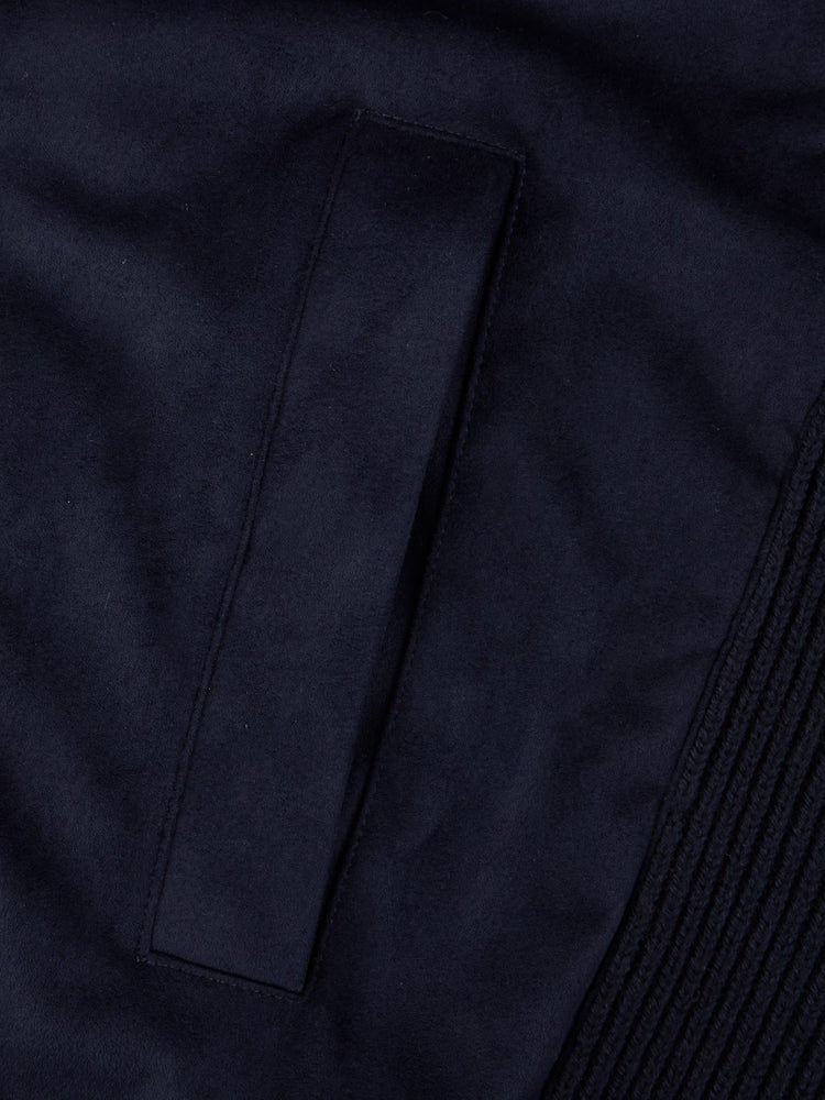 Cardigan Alcantara - Navy