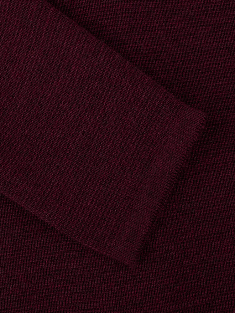 Stina Cardigan, Knitted - Dark red