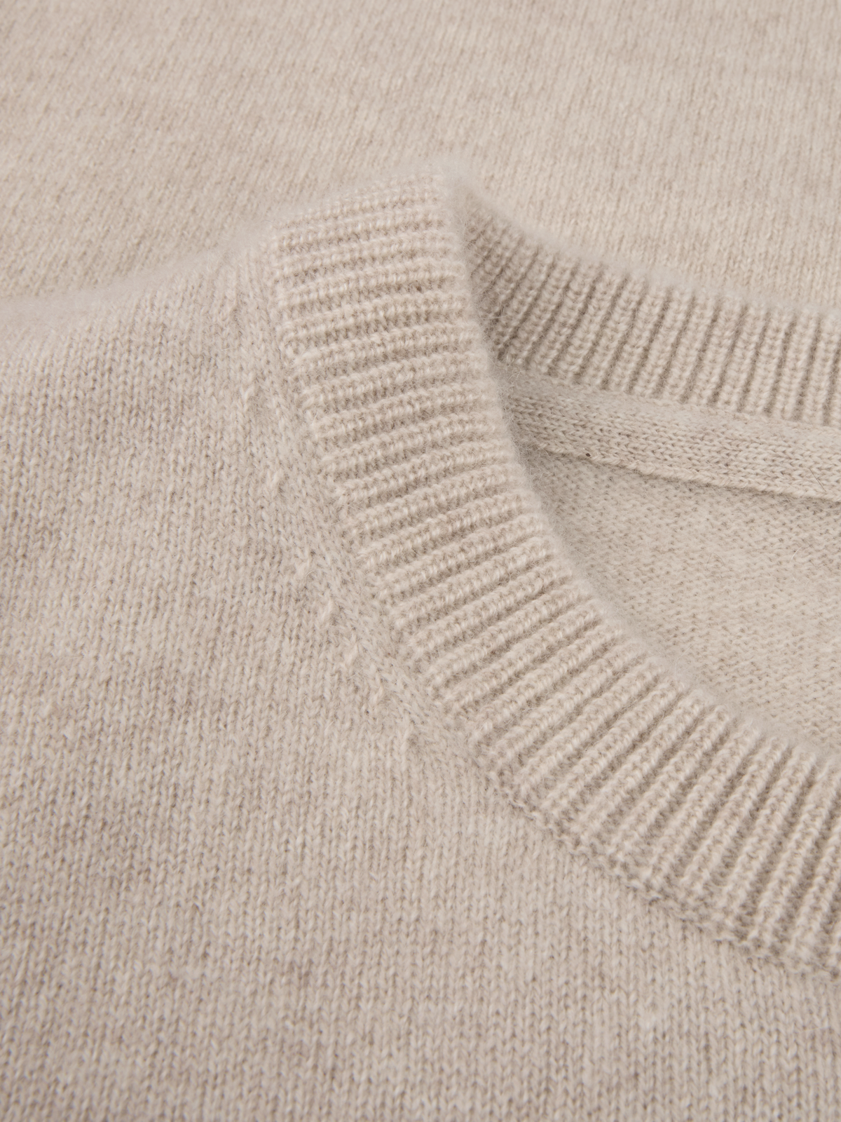 Janet kashmirtröja - Beige – detalj