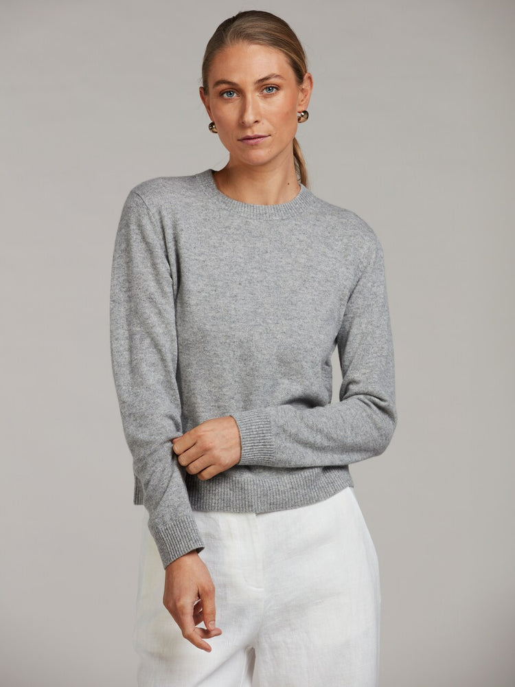 Lilian Knit Cashmere Sweater - Grey