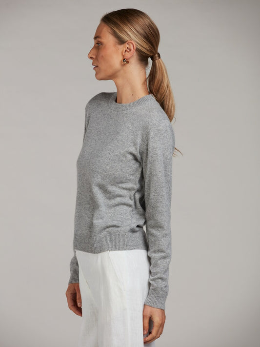 Lilian Knit Cashmere Sweater - Grey
