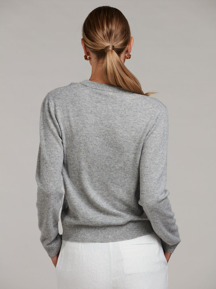 Lilian Knit Cashmere Sweater - Grey