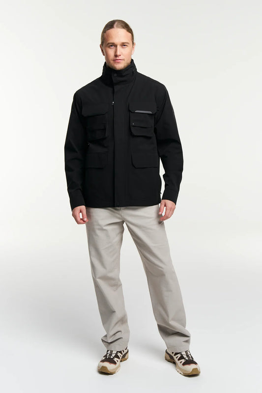 Reporter Jacket svart herrjacka med fickor
