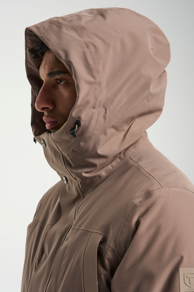 Vision Storm Parka Herr - Brun – detalj
