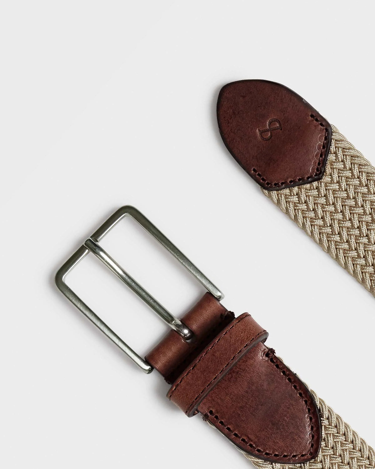 Marstrand textilbälte - Beige – baksida