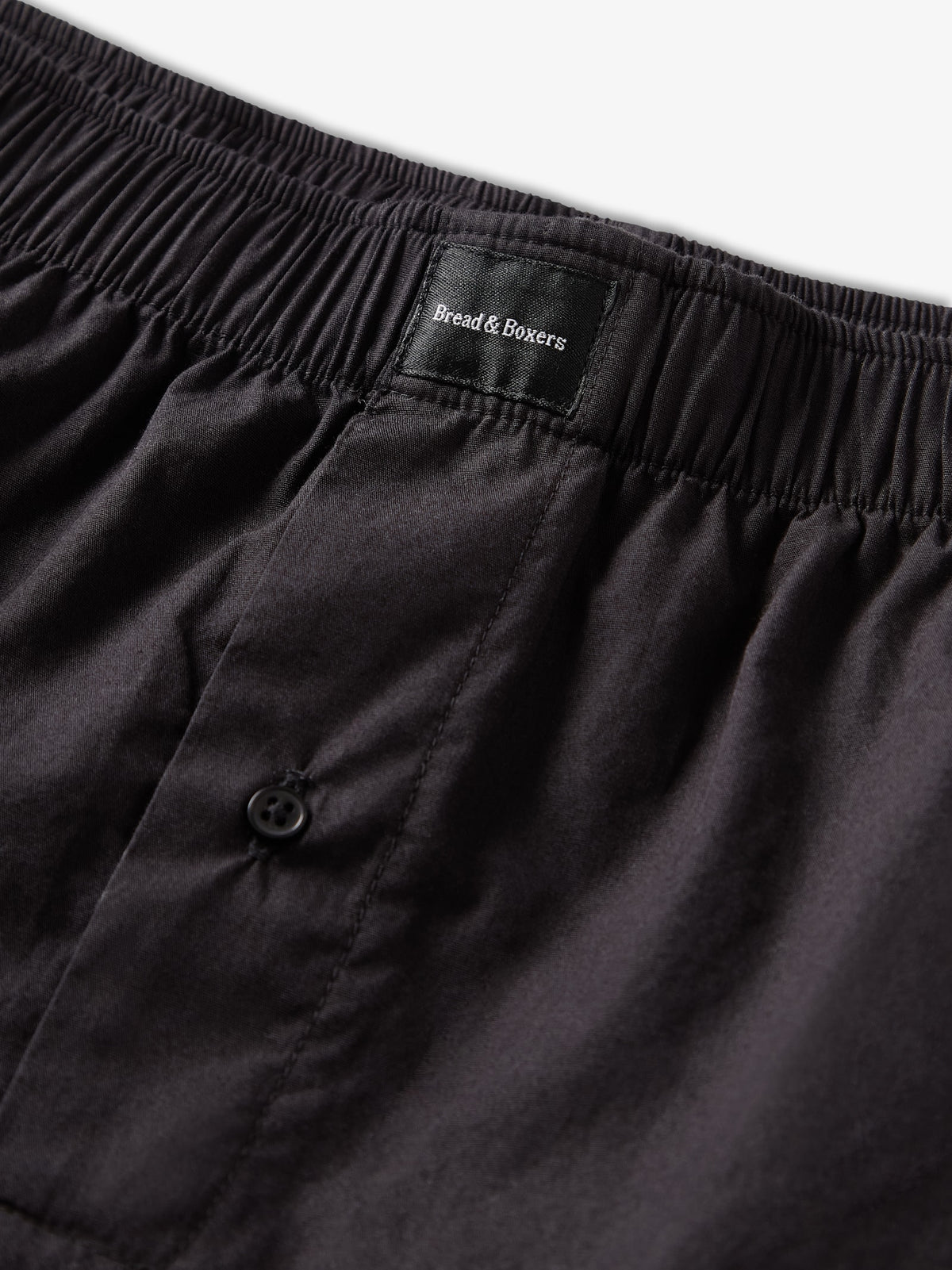 Boxershorts i bomullspoplin, 2-pack - Svart – närbild